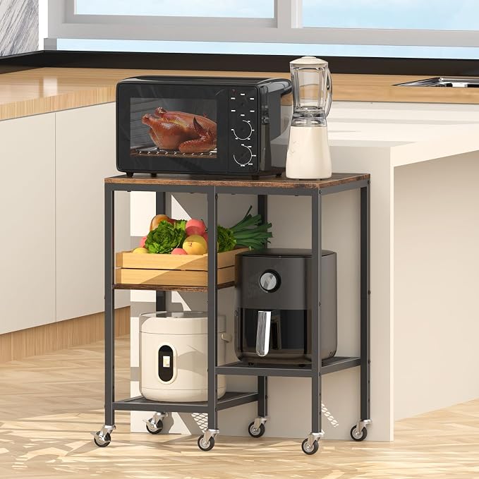 Kitchen Microwave Cart, Microwave Stand - Image 4