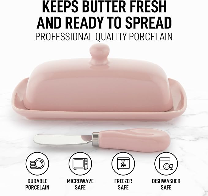 Zulay Butter Dish With Lid For Countertop - Image 2