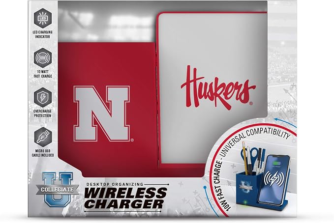 SOAR NCAA Unisex Cell Phone Wireless Charging Stand and Desktop Organizer - Image 3