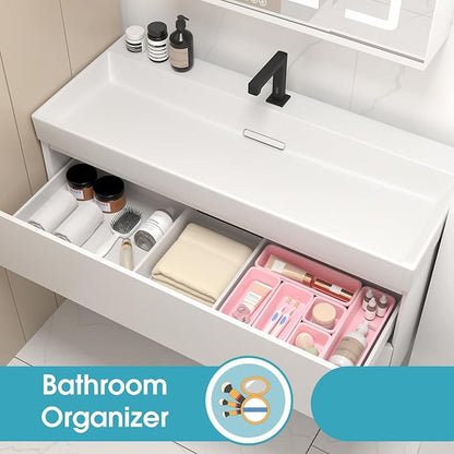 6 PCS Drawer Organizer Set, 3 Size Makeup Drawer Divider Organizer - Image 7