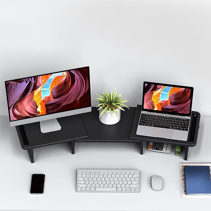 Zimilar Dual Monitor Stand Riser, Monitor Stand - Image 6