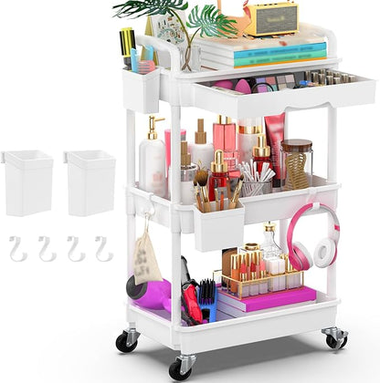 Goovilla 3 Tier Rolling Utility Cart Organizer by Goovilla