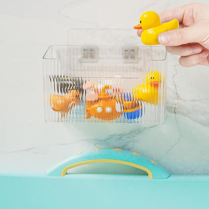 Set Of 2 Storage Organizer Bins Wall Mounted Shower Basket, Shower Caddy - Image 2