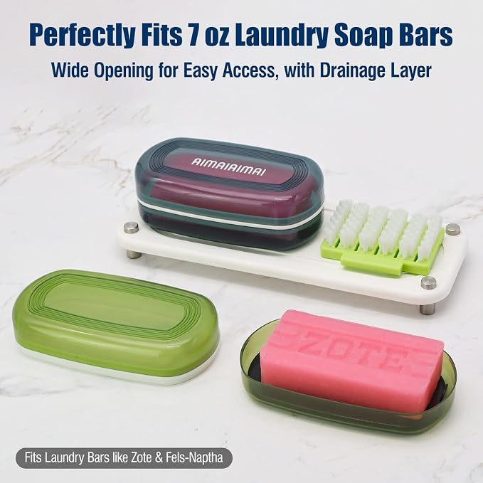 Shampoo Bar Holder Travel Case for Two Bars – Compatible - Image 4