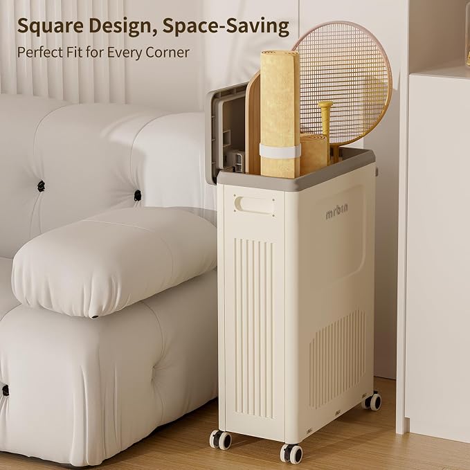 Mrbin Slim Plastic Storage Bins - Image 3