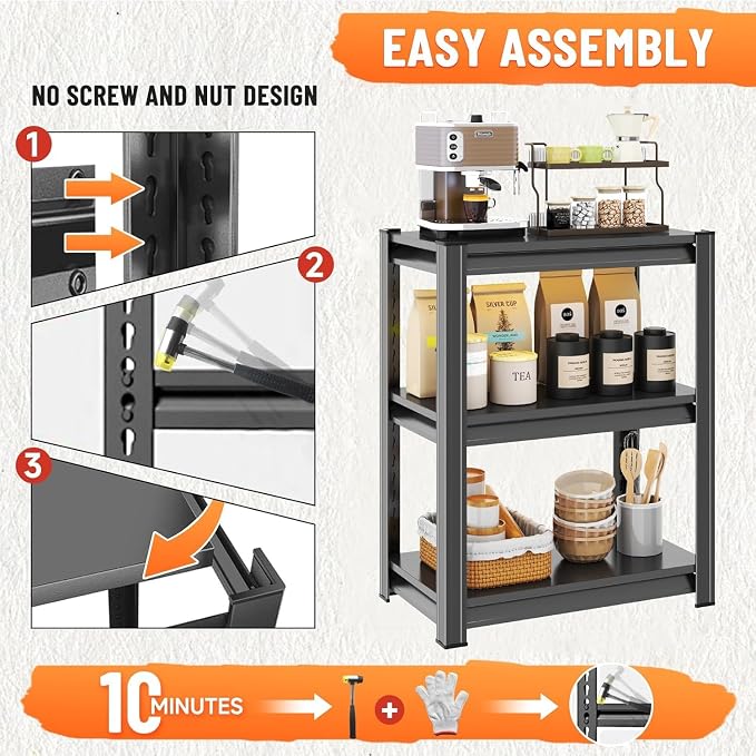 Garage Storage Shelves, 5 Tier Shelving Unit, 40 inch Wide, 18” Deep, 78” Tall - Image 5