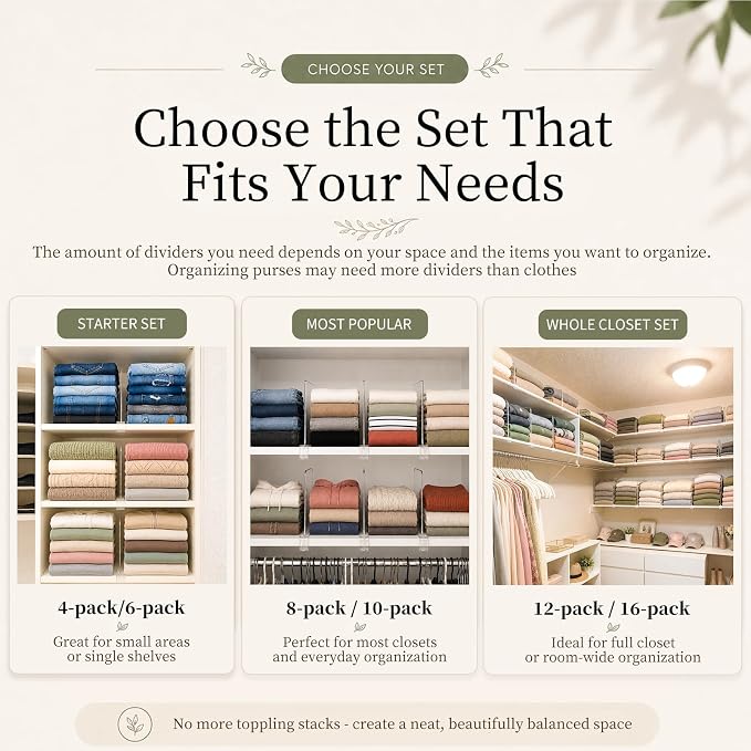 SortNStore Shelf Dividers Purse Organizer - Image 5