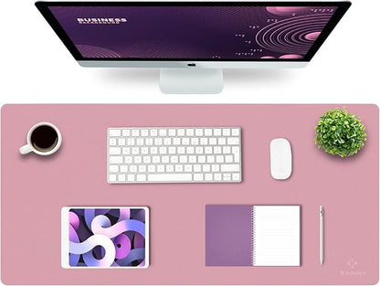 K KNODEL Large Office Leather Desk Mat, Mouse and Keyboard Pad, Computer and by K+KNODEL
