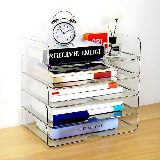 DCA 4 Tier Large Capacity Desk Organizer, Home & School Use | Easy Assemble | - Image 7