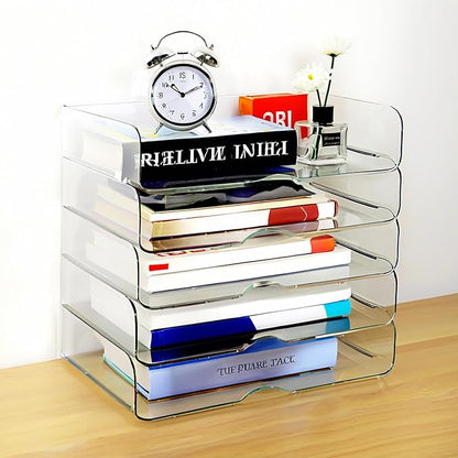 DCA 4 Tier Large Capacity Desk Organizer, Home & School Use | Easy Assemble | - Image 7