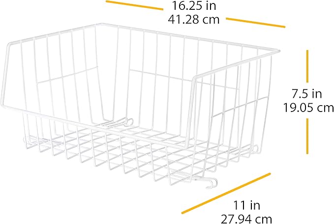 Whitmor Wire Stackable Basket - Image 4