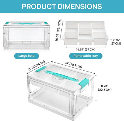 Vtopmart 24 QT Clear Craft Organizer - Image 8