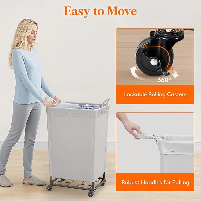 Lifewit 165L Laundry Basket - Image 4