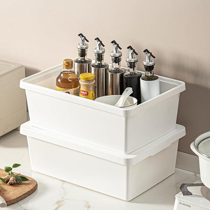 15 Quart Stackable Plastic Storage Bins - Image 7