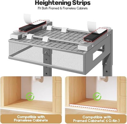 2 Packs 21IN Depth Under Sink Organizer, 2-Tier Pull Out Cabinet Organizer - Image 4
