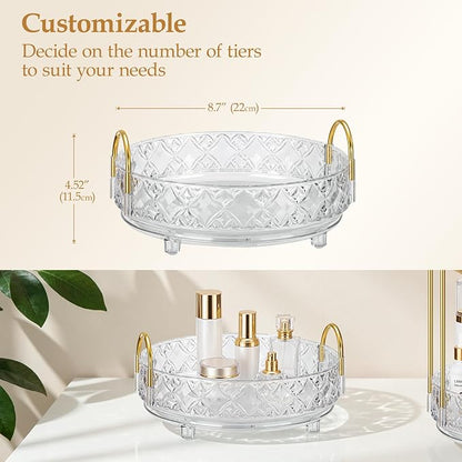 360 Rotating Makeup Organizer for Vanity, Adjustable Perfume Organizer for - Image 5