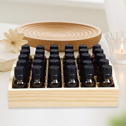 2 PCS Wooden Essential Oil Bottle Storage Box, Essential Oil Holder Detachable - Image 4