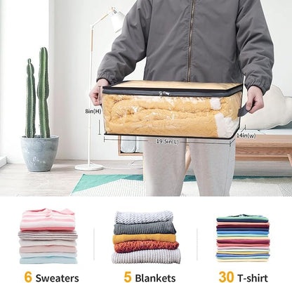 Fixwal 6pcs Clear Blanket Storage Bags - Image 2