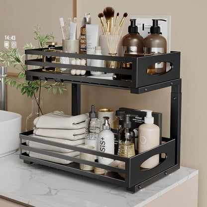 Under Sink Organizer, 2 Tier Under Sink Organizers and Storage, Adjustable - Image 8