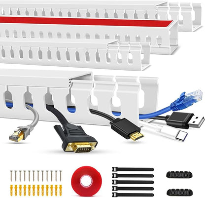 Cable Duct Management Raceway Kit, 62.8" Server Rack Cable Management, Cable by Aocii