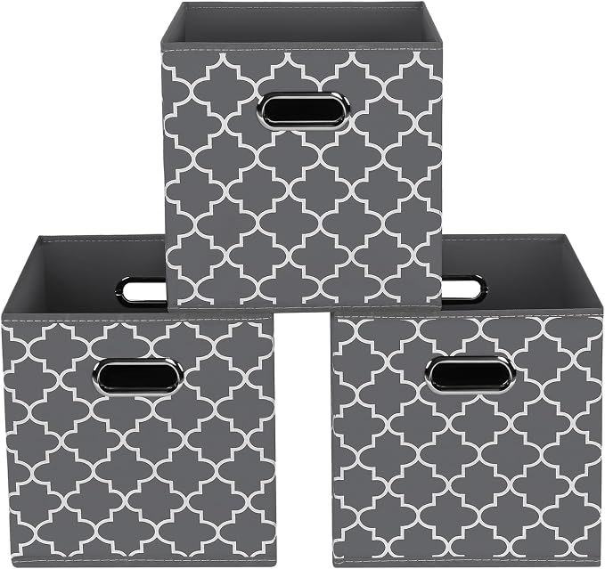Fabric storage bins Cubes, Fabric Cube Organizer by Yunkeeper
