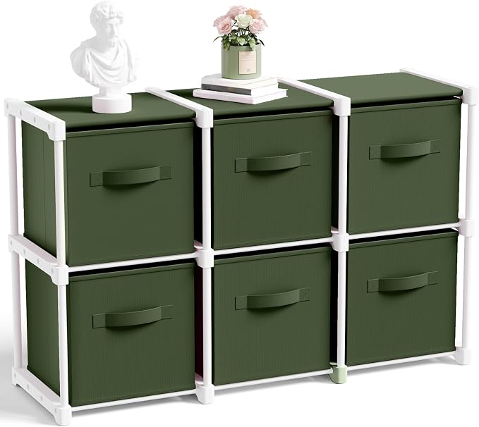 Briwooody 6 Cube Storage Organizer Bins by Briwooody