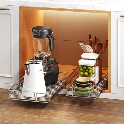 Pull Out Cabinet Organizer 19½" W x 21½" D, Heavy Duty Cabinet Pull Out Shelves - Image 6