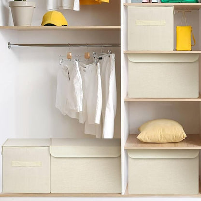 Large 42 Quarts Collapsible Stackable Storage Bins Cube - Image 9
