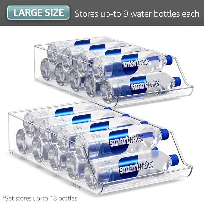 Sorbus 2-Pack Water Bottle & Can Organizer – Drink Holder - Image 7