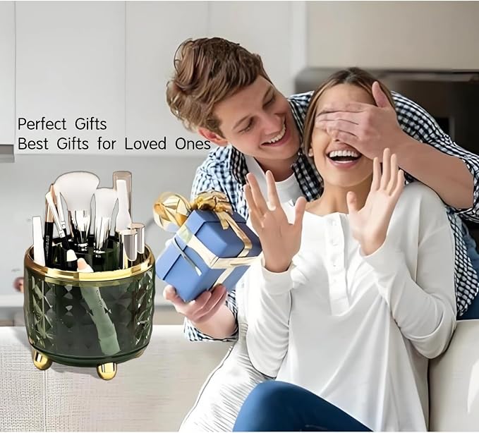 360° Rotating Makeup Organizer, Spinning Cosmetic Storage Tower - Image 9