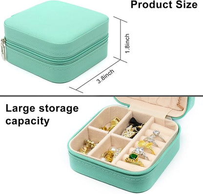 KEINE MARKE Small Jewelry Box, Travel Portable Jewelry Case - Image 4
