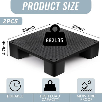 1 Pcs Plastic Pallet for Basement Storage Easy Stack Lightweight Floor Pallet - Image 2