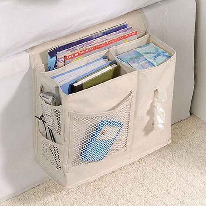 Dependable Industries inc. Essentials 7-Pocket Bedside Caddy Organizer – by DependableIndustries
