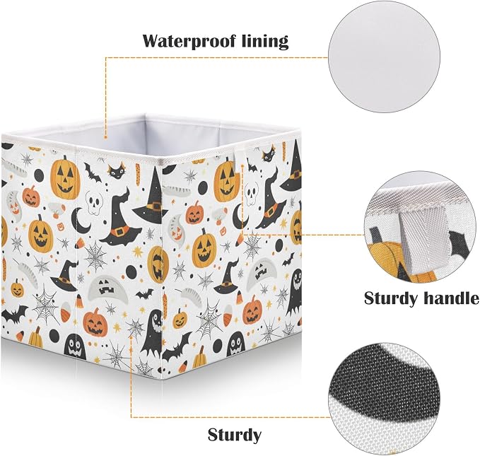 Pumpkin Hat Closet Organizers Storage Cubes Storage Bins Shelf Baskets - Image 4