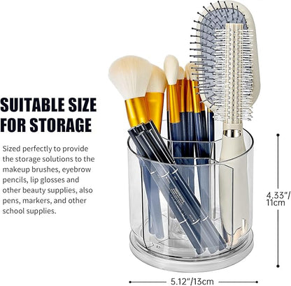 Makeup Brush Holder Organizer, Rotating Makeup Organizer - Image 3