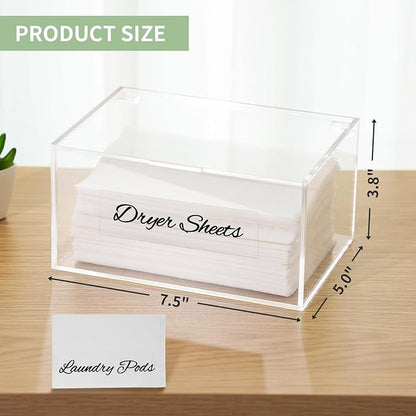 SUBEKYU Acrylic Dryer Sheet Container - Image 2