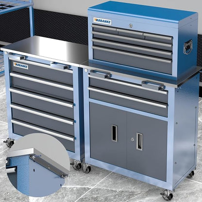 LARBANKE 5-Drawer&8-Drawer Tool Chest combination, - Image 8