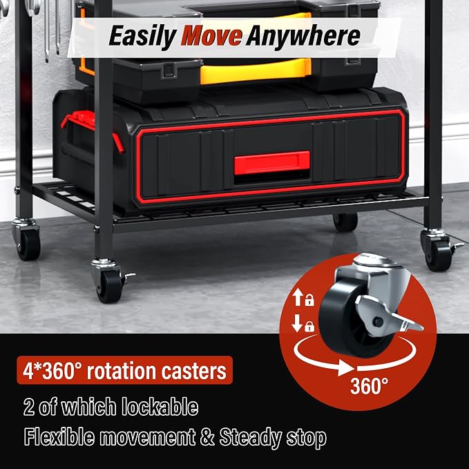 TC-HOMENY Power Tool Organizer Cart - Image 6