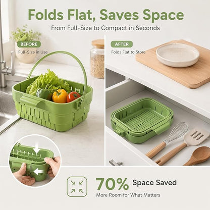 Foldable Hanging Sink Drain Basket – Stretchable Kitchen Colander - Image 8