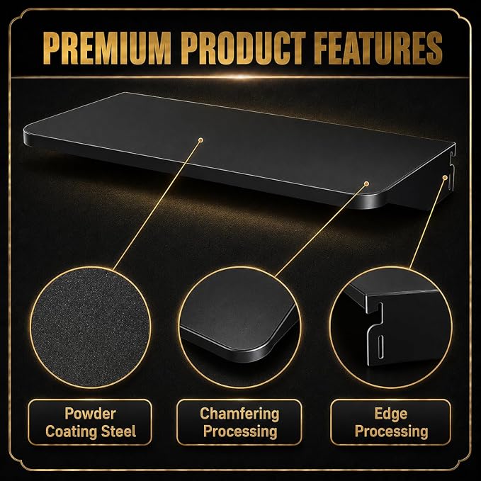 QuliMetal for Traeger Grills BAC362 Folding Front Shelf– Steel Grill Accessory - Image 7