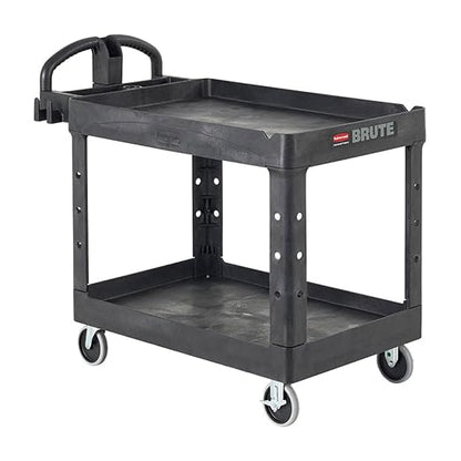 Rubbermaid Commercial Products 2-Shelf Utility/Service Cart, Lipped Shelves by RubbermaidCommercialProducts