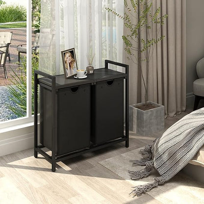 LAATOOREE Laundry Hamper, Two-Color 2 × 48L Laundry Basket - Image 4
