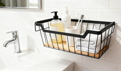ShabbyDecor Metal Wire Basket - Image 3