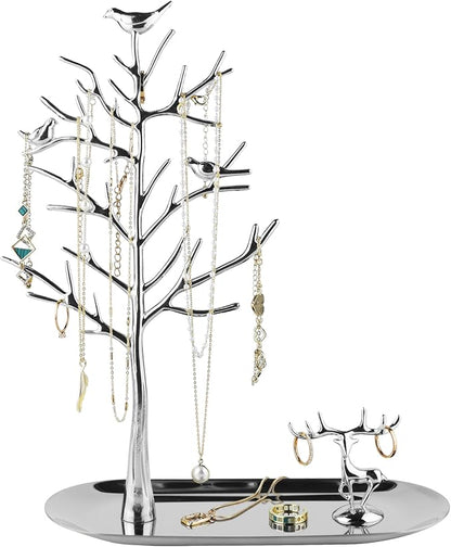 MORE&LESS Tree and Deer Jewelry Rack, by MORE%26LESS