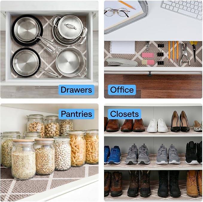 GORILLA GRIP powerGRIP Drawer Shelf and Cabinet Liner, Thick Strong Hold - Image 9