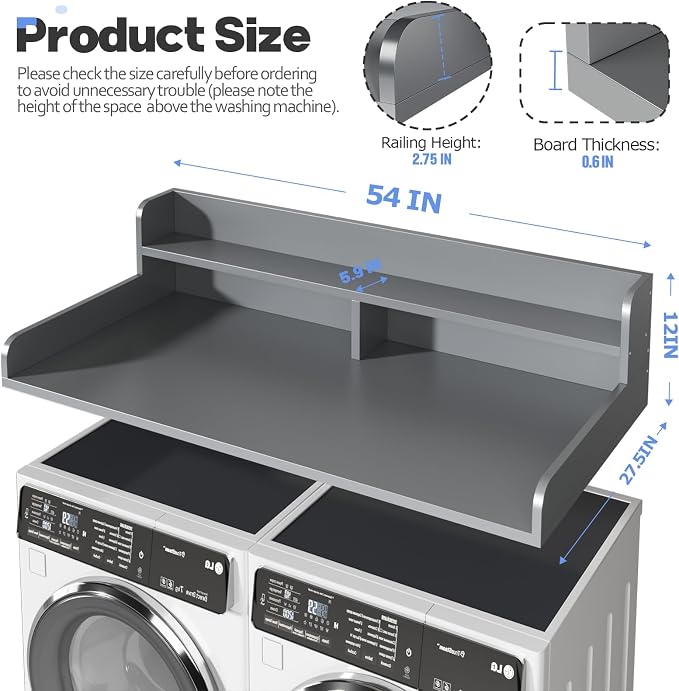 2-Tier Washer and Dryer Countertop - Image 2