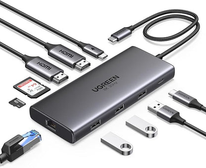 UGREEN 10-in-1 USB C Docking Station, Dual HDMI 4K@60Hz, Single 8K@30Hz - Image 8