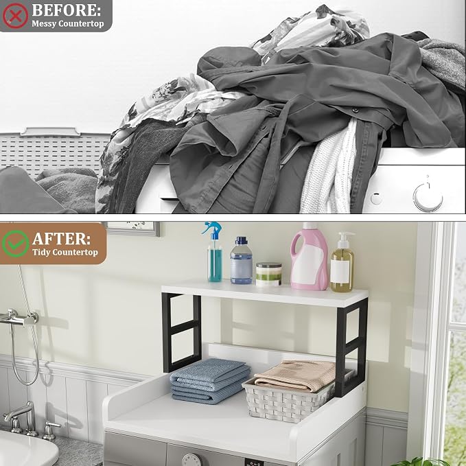 Washer Dryer Countertop with Shelf, 27.5″D x 27.5″W x 16.7″H, Countertop - Image 5