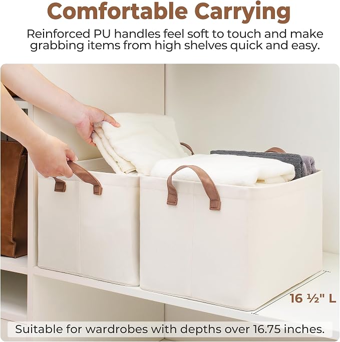 StorageWorks Fabric Storage Bins, Large Storage Baskets - Image 8