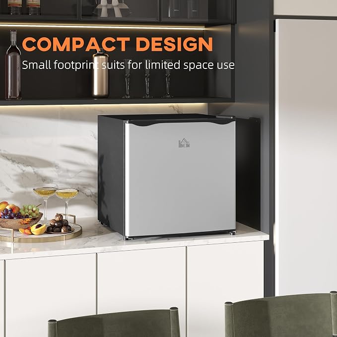 HOMCOM Mini Freezer Countertop, 1.1 Cu.Ft Compact Upright Freezer - Image 4